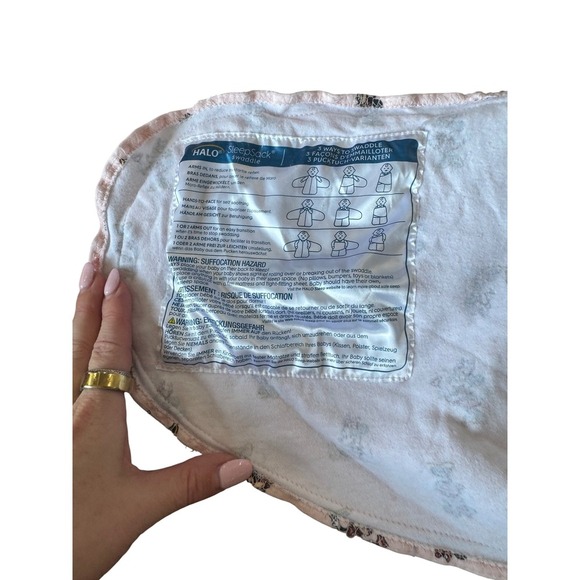 HALO Sleepsack Swaddle Minnie Mouse Disney Baby Pink Cotton - Picture 3 of 3